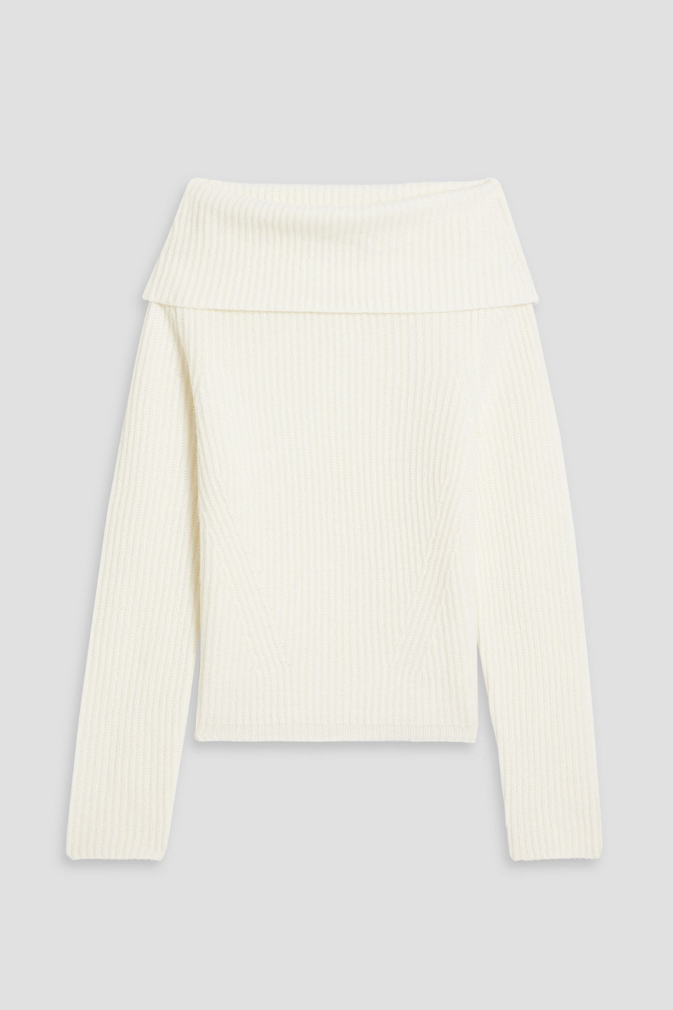 Arch4 Sian Ribbed Cashmere Turtleneck Jumper In Ivory