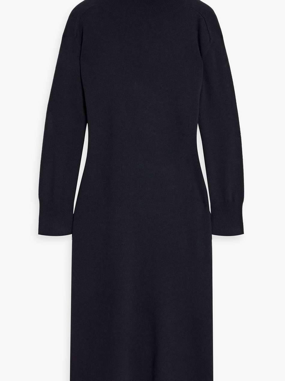 lily cashmere turtleneck midi dress