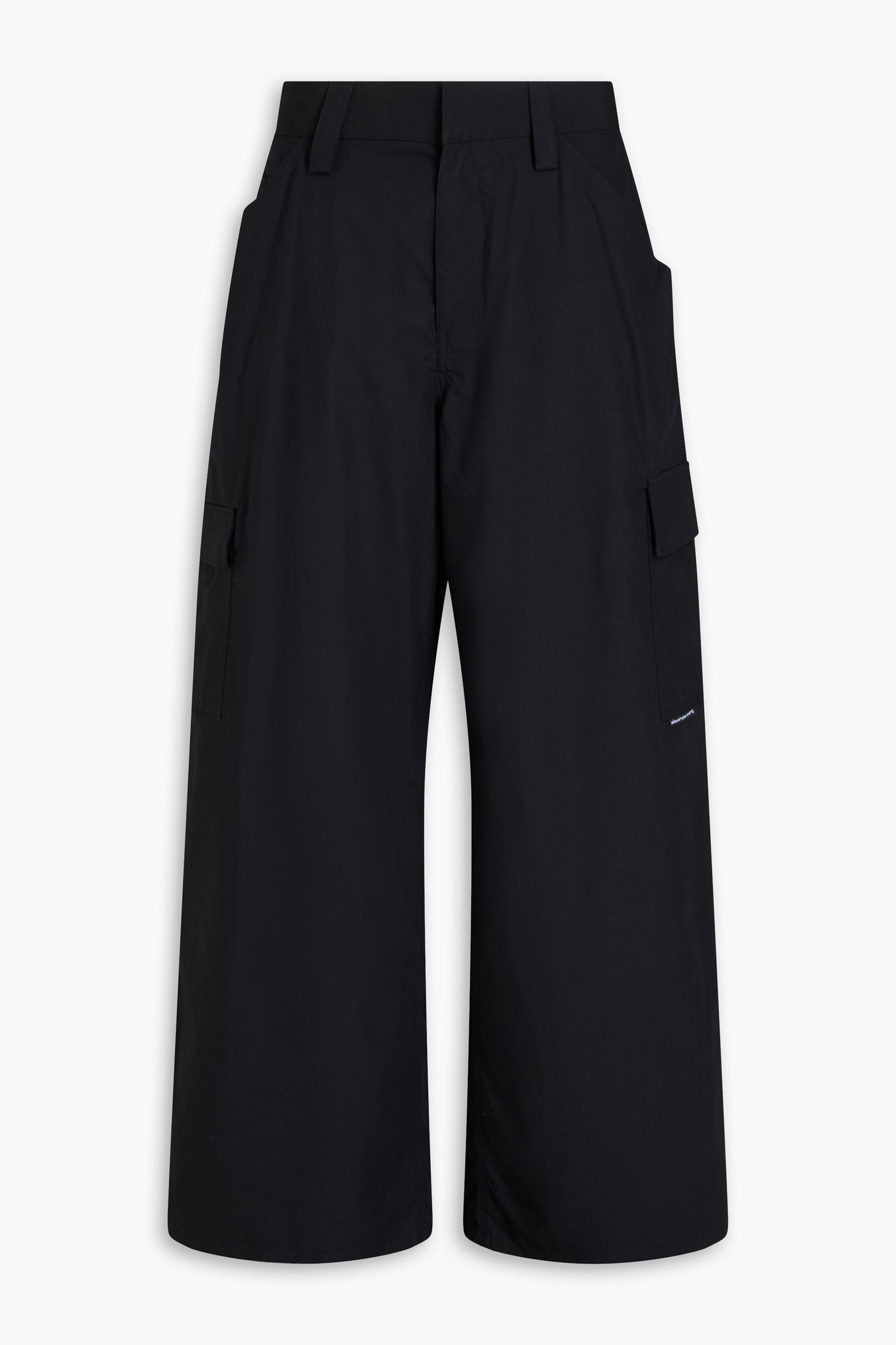 ALEXANDERWANG.T Cotton-poplin wide-leg cargo pants thumbnail