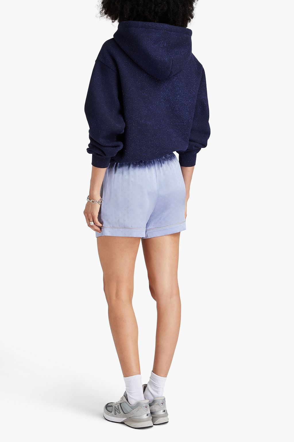 ALEXANDERWANG.T شورت من الجاكار الحريري