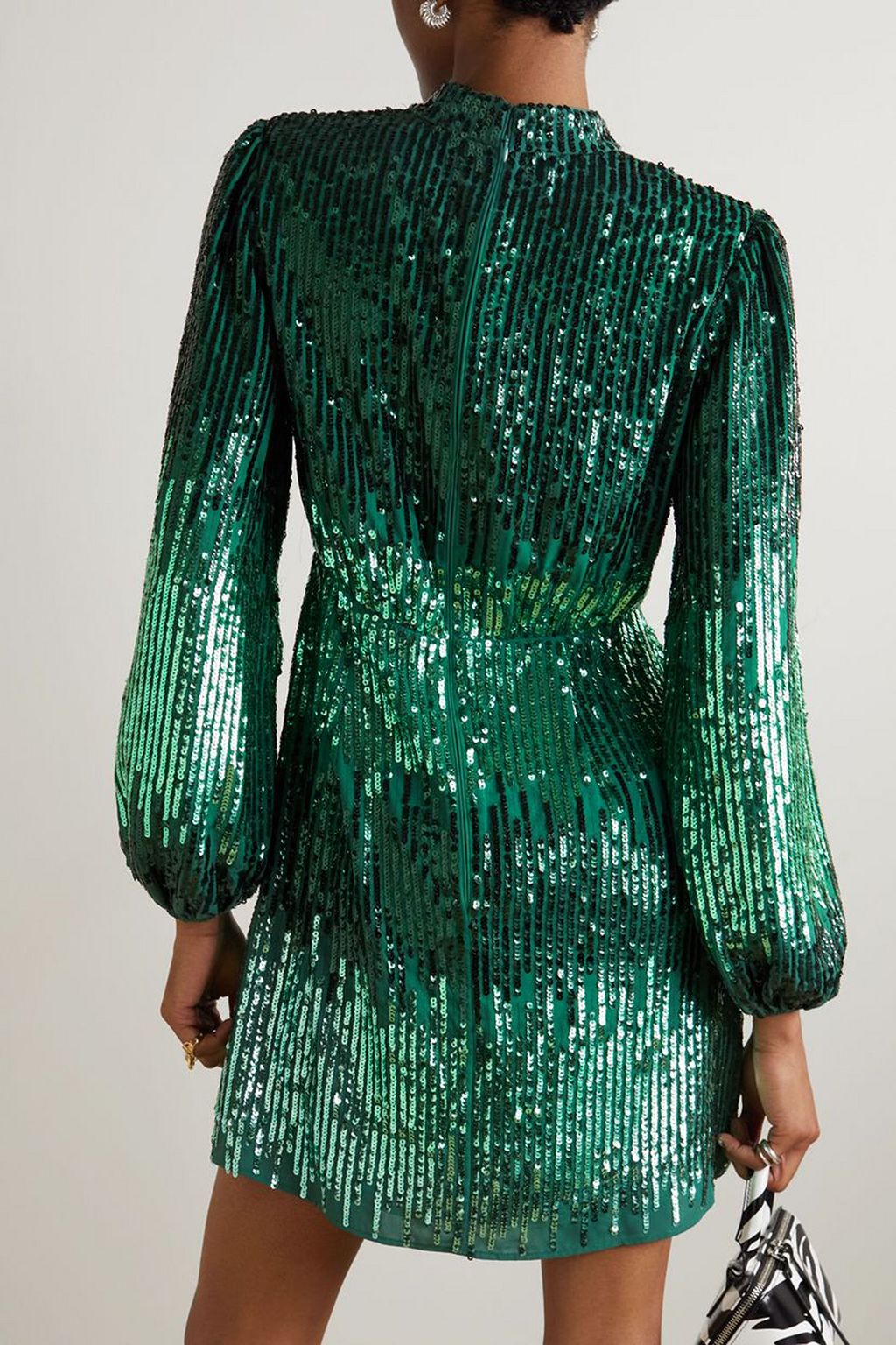 RIXO Samantha sequined crepe mini dress