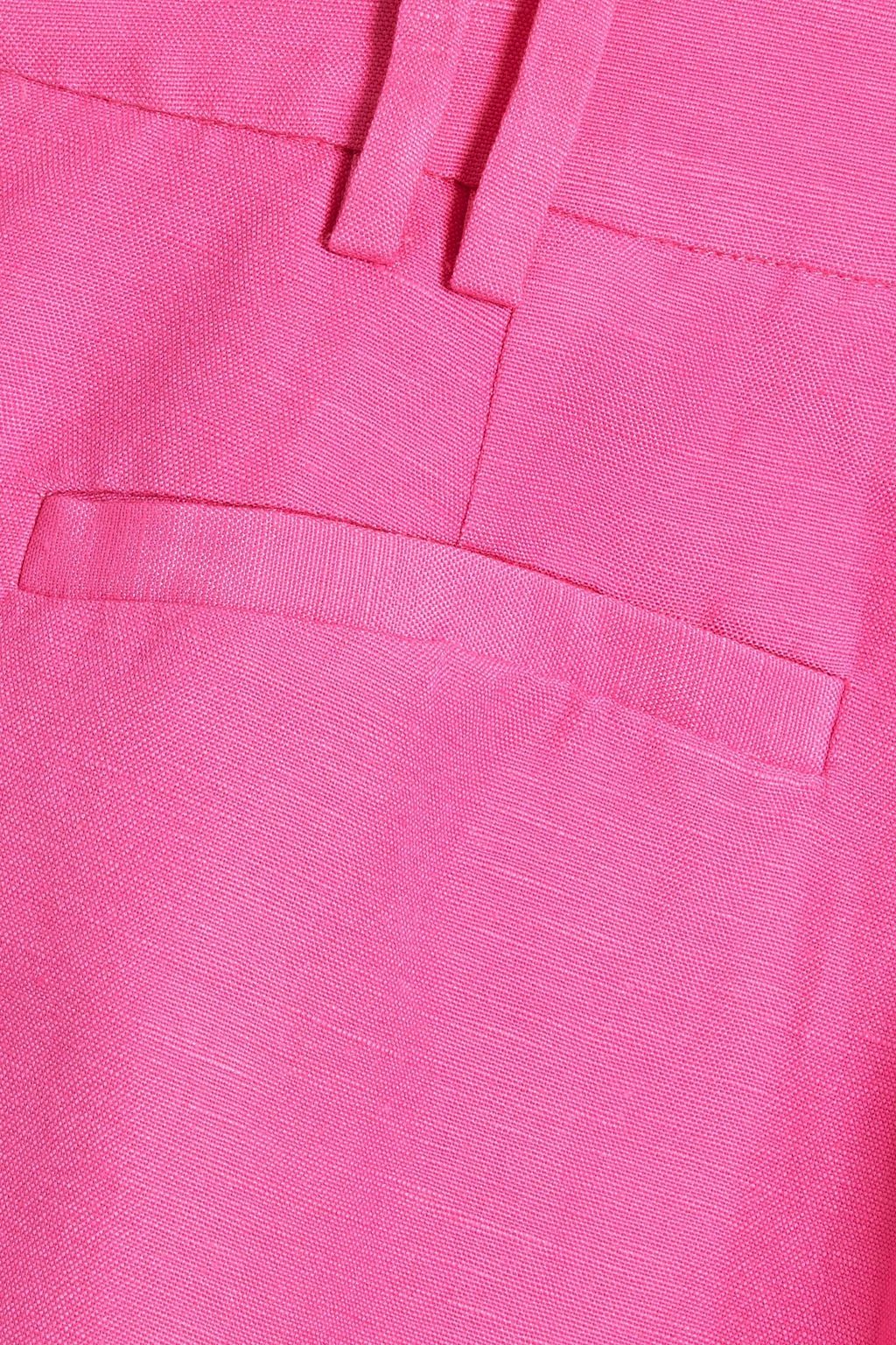 AJE. Linen-blend straight-leg pants
