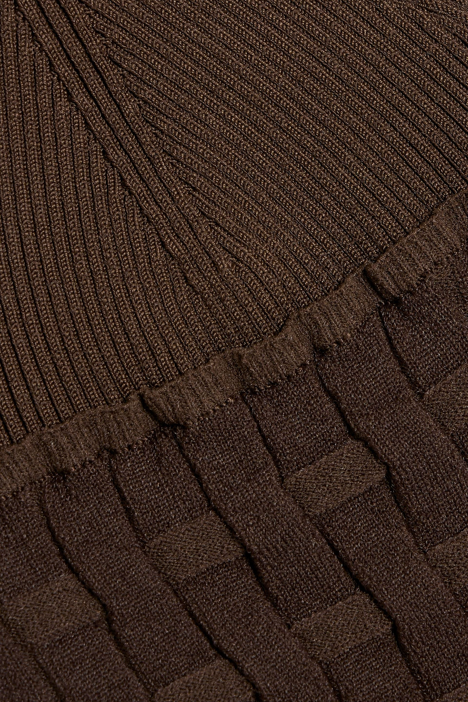 Jacquemus Brown Le Raphia 'la Robe Maille Tecido' Minidress In Chocolate