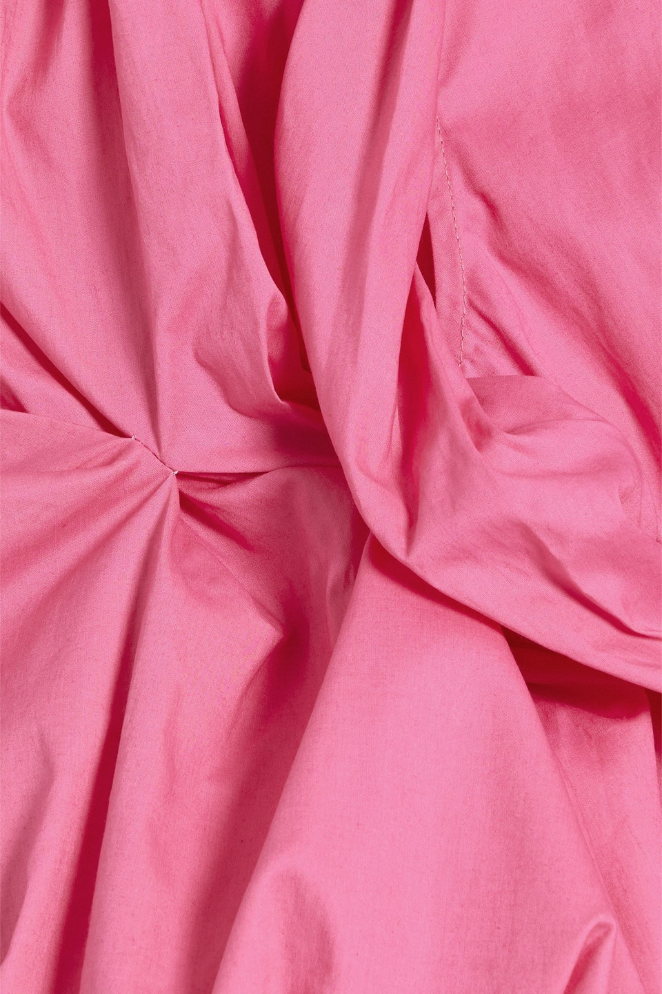 Jacquemus Cutout Cotton-blend Poplin Shirt In Pink