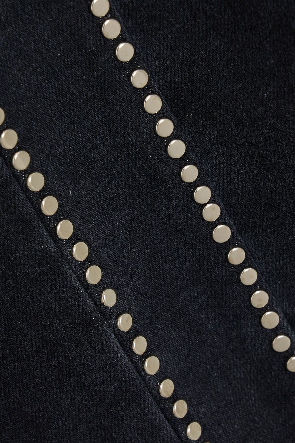 FRAME Le Sleek Straight studded high-rise straight-leg jeans