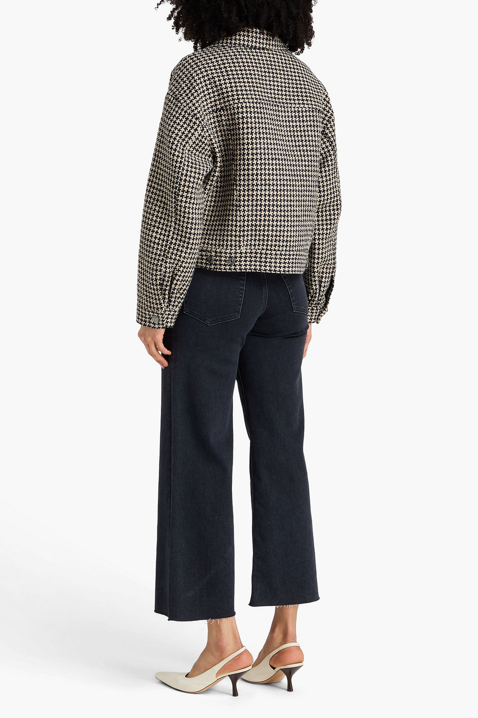  Frame - Tweed Jacket - White - M 