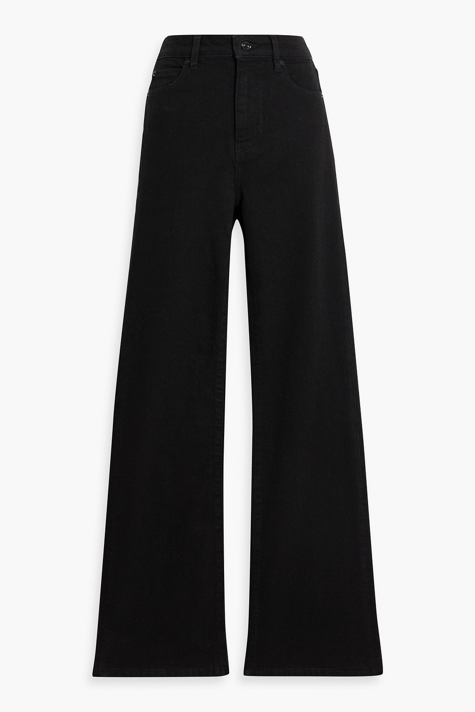 Frame The Arrow High-rise Bootcut Jeans In Black