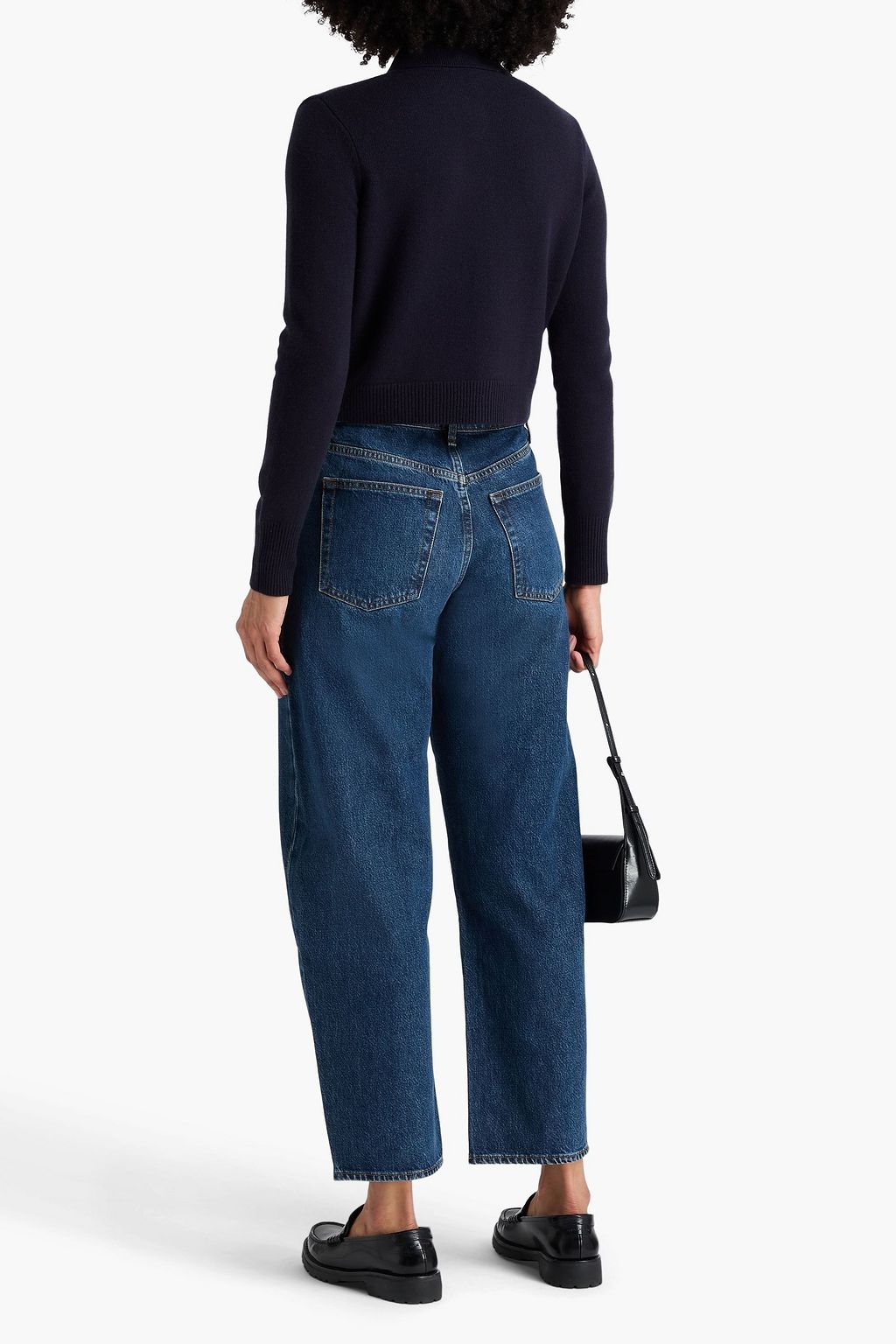 FRAME Low Slung barrel-leg jeans