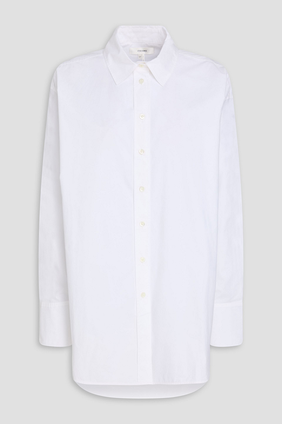Frame Cotton-poplin Shirt In White