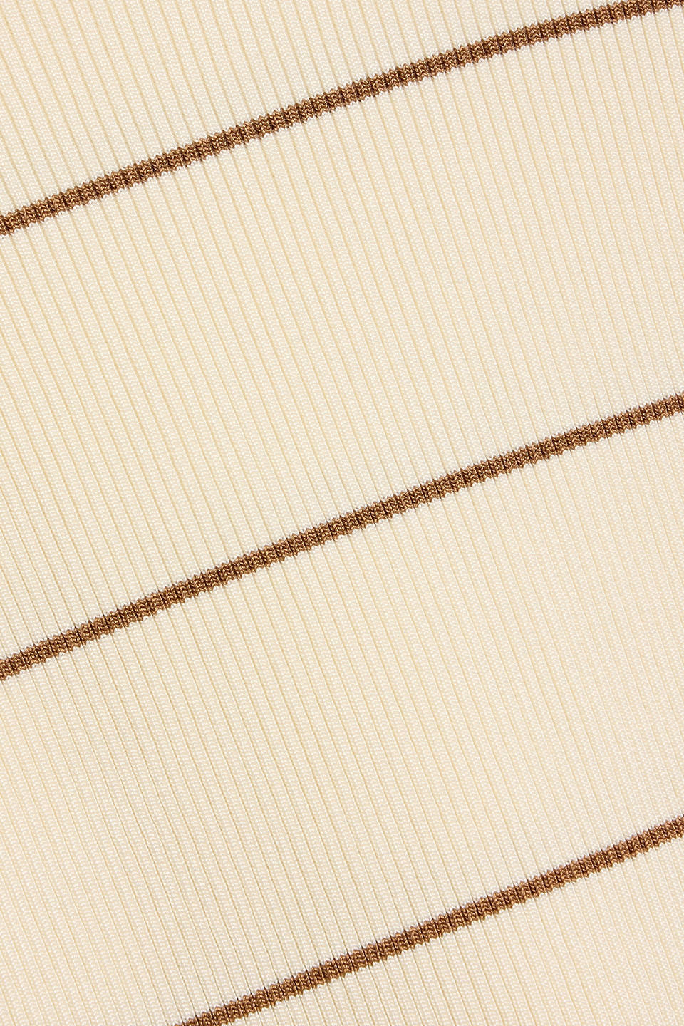 Frame Striped Ribbed-knit Sweater In White