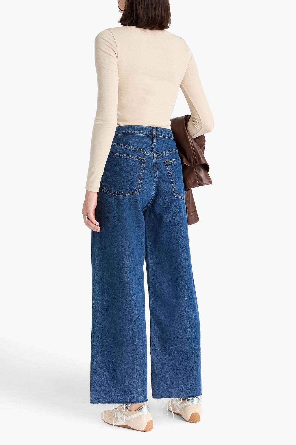 FRAME Le Low Baggy low-rise wide-leg jeans