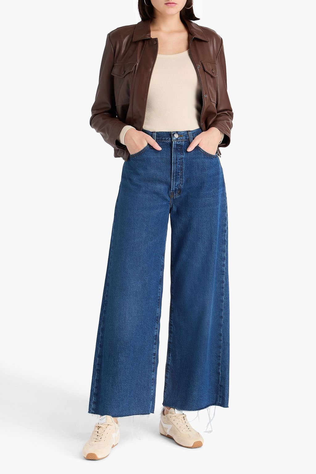 FRAME Le Low Baggy low-rise wide-leg jeans
