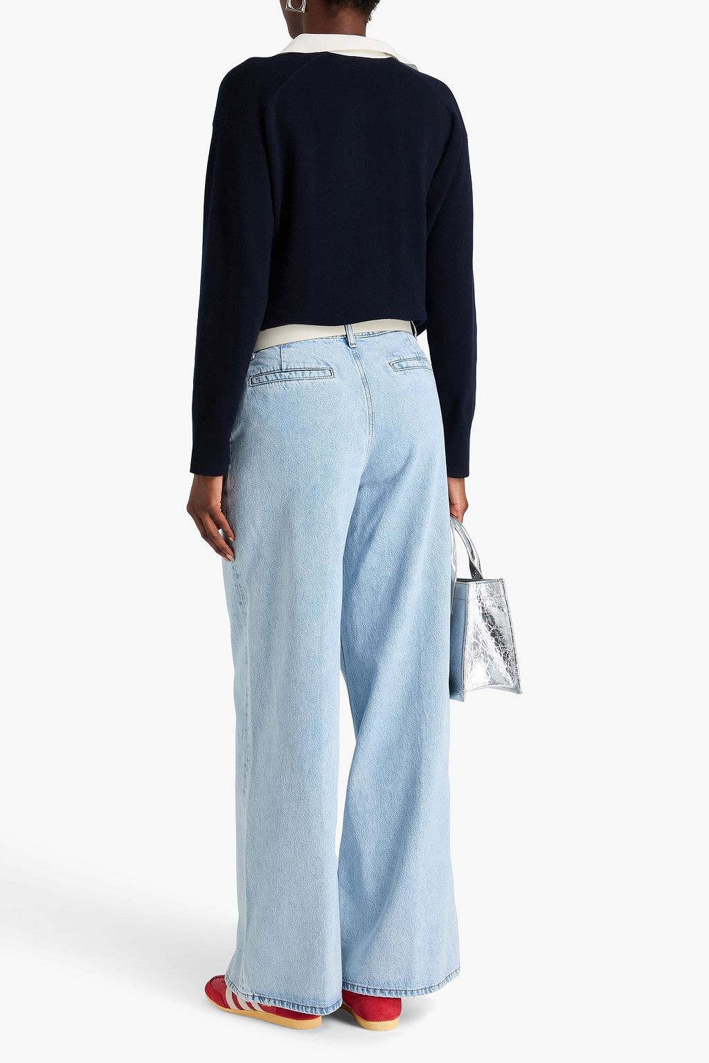 FRAME The Wide Trouser high-rise wide-leg jeans