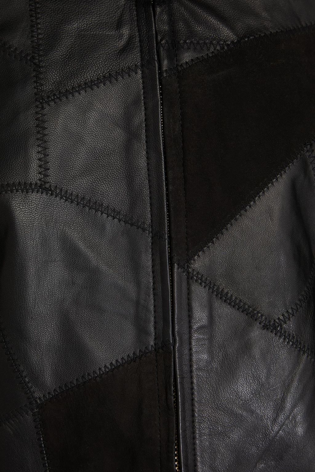 MUUBAA Benny patchwork suede and leather jacket