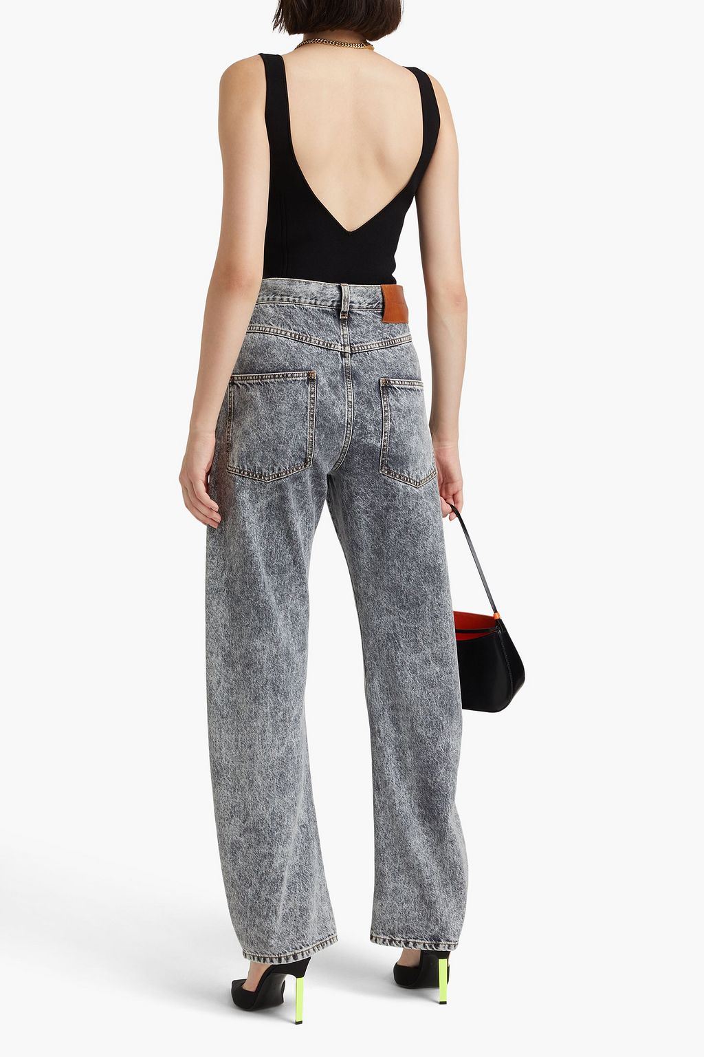 VB BODY VICTORIA BECKHAM بودي سوت من نسيج مطاط بحبكة