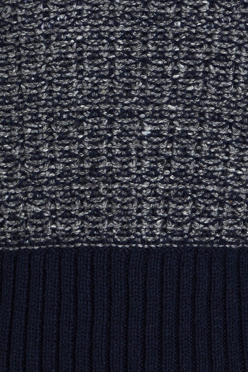 THOM BROWNE Striped wool and mohair-blend sweater