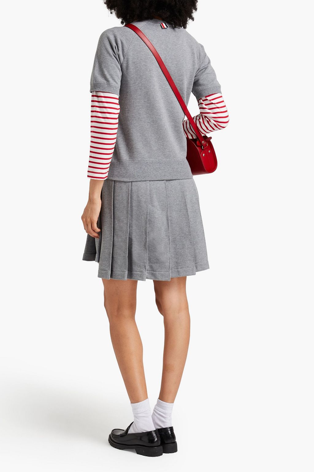 THOM BROWNE French cotton-terry sweatshirt
