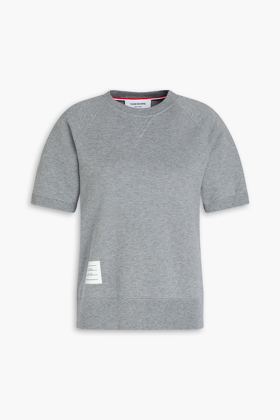Thom Browne French Cotton-terry Sweatshirt In Grey