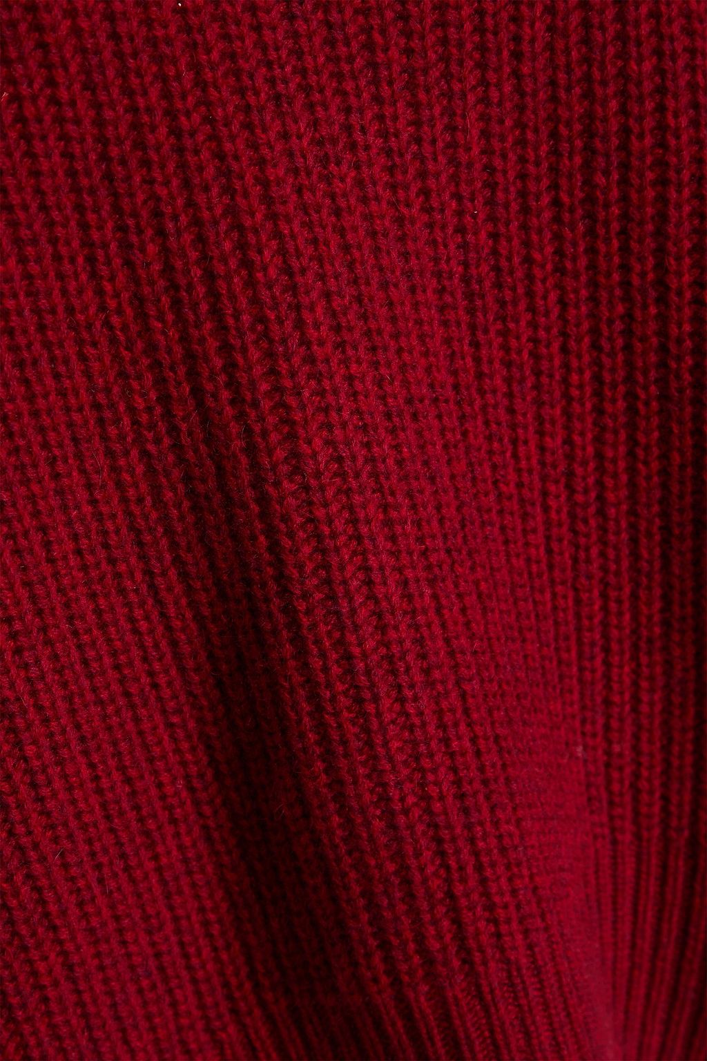 AUTUMN CASHMERE 리브 캐시미어 스웨터