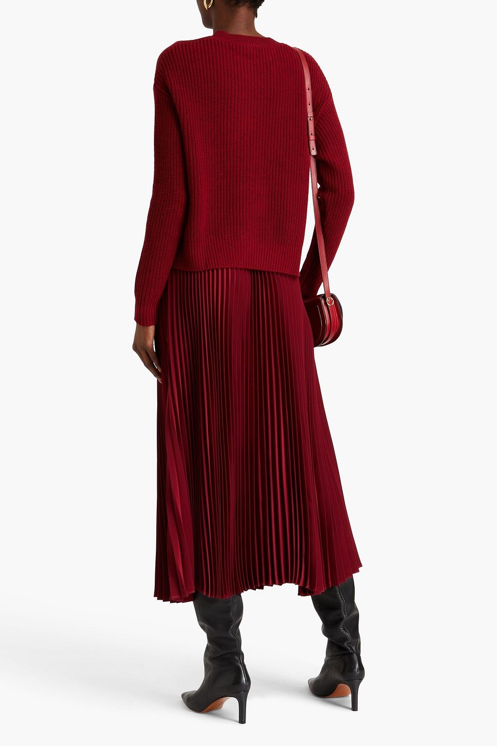 AUTUMN CASHMERE 리브 캐시미어 스웨터