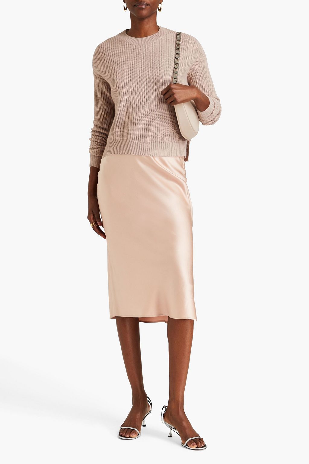 AUTUMN CASHMERE 리브 캐시미어 스웨터