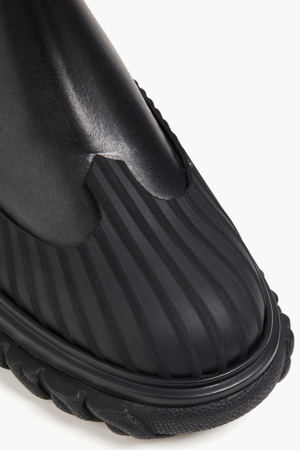 Thom Browne Chelsea Boot With Chunky Rubber-sole Detail In Black