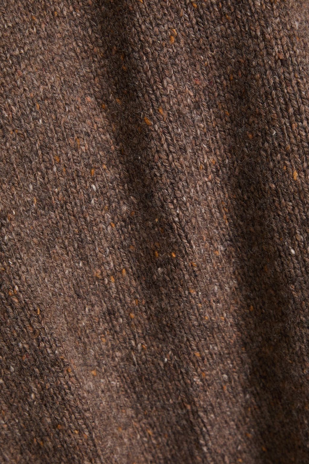 AUTUMN CASHMERE Whipstitched Donegal cashmere sweater