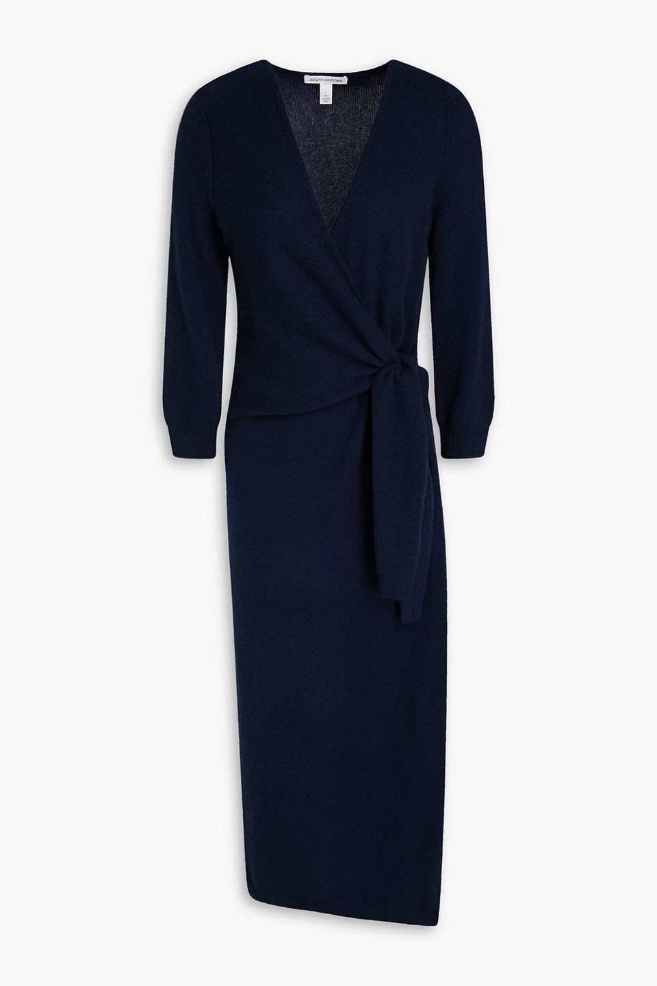 Autumn Cashmere Cashmere Midi Dress In Navy