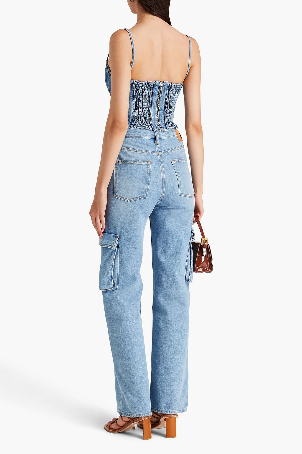 MAGDA BUTRYM Denim bustier top