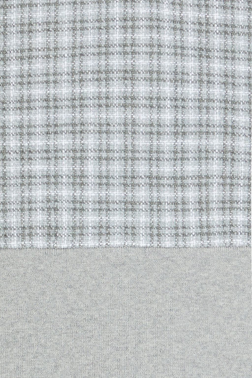THOM BROWNE Checked cotton-blend tweed polo shirt