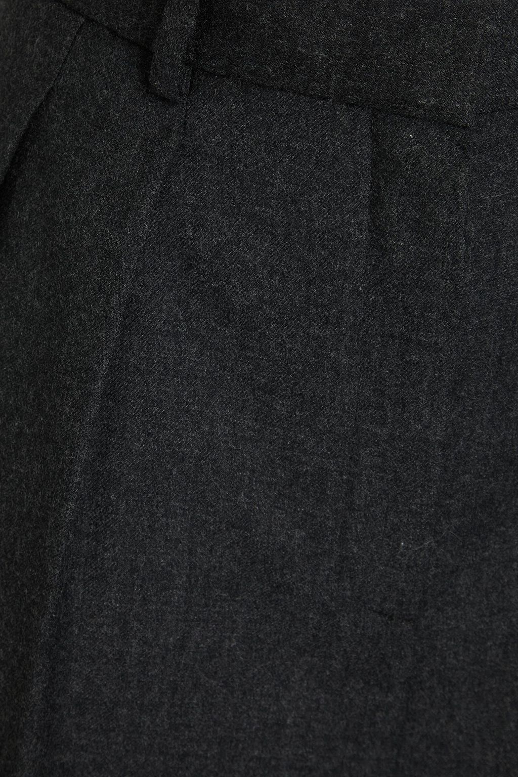 THEORY Pleated wool-flannel wide-leg pants