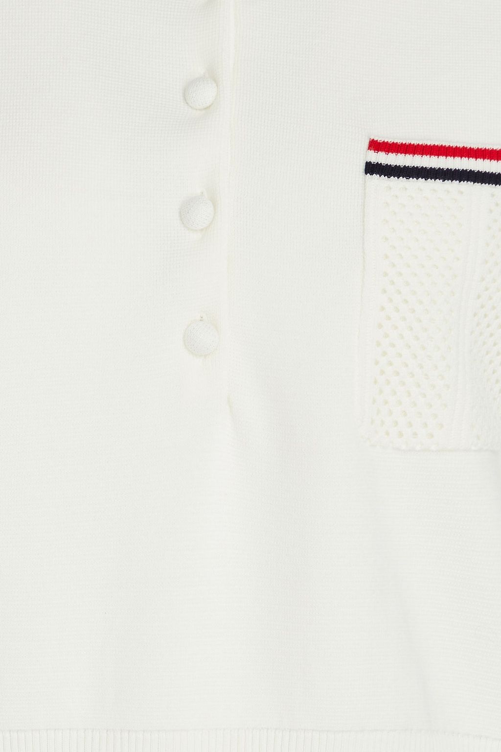 THOM BROWNE قميص بولو Milano من القطن بحبكة بوانتيل