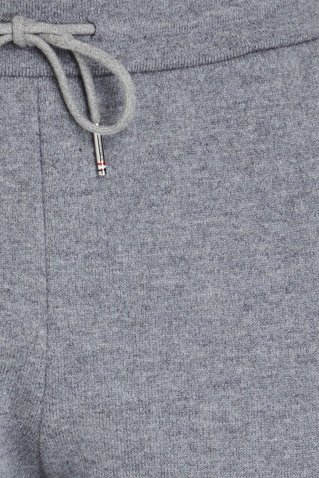 THOM BROWNE بنطلون رياضي من الصوف المخطط