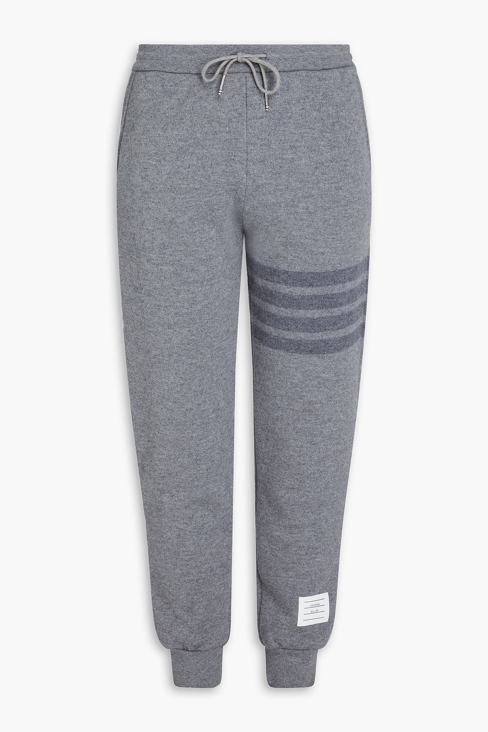 Thom Browne - Striped wool track pants - Gray - IT 42