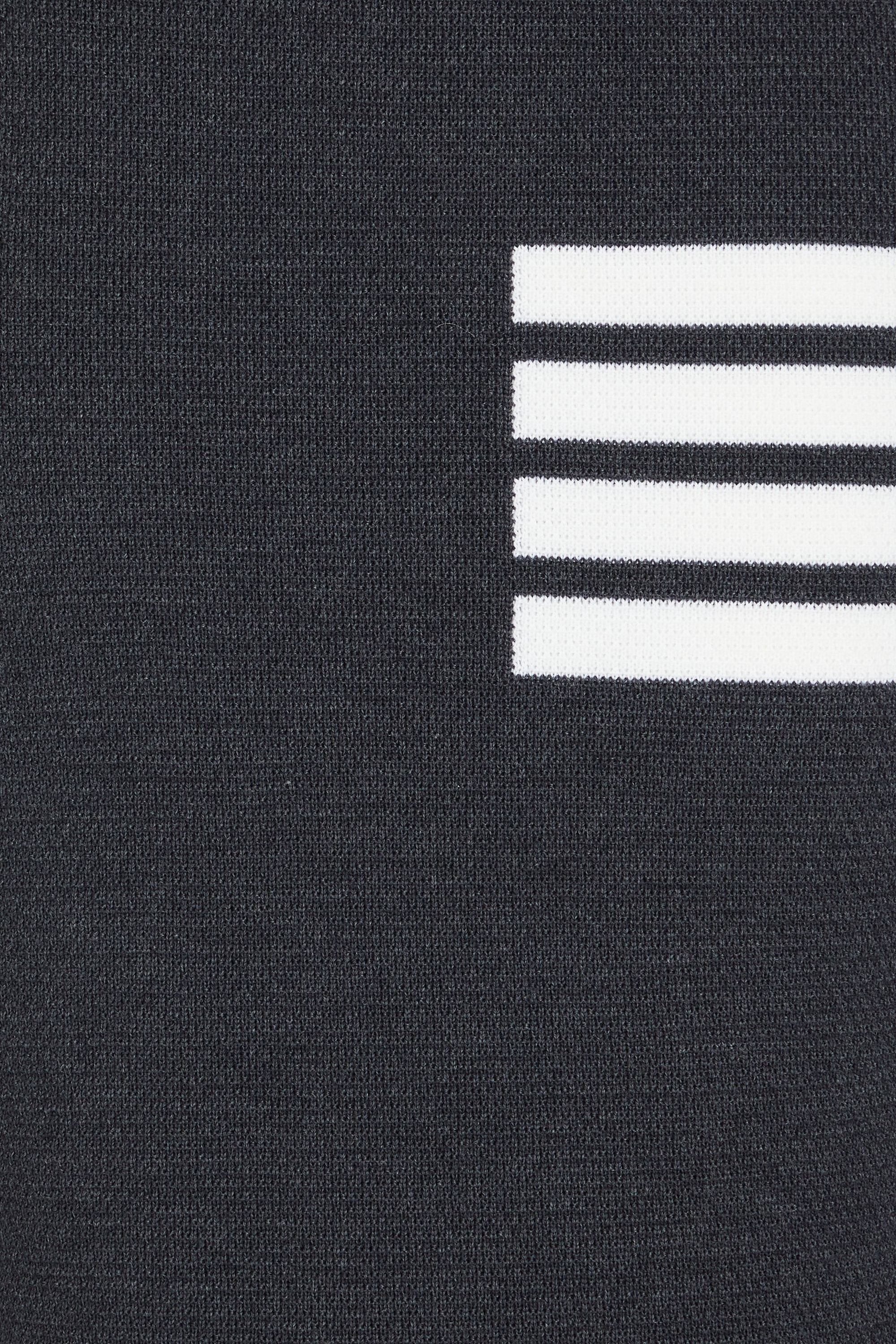 Thom Browne Striped waffle-knit pencil skirt thumbnail