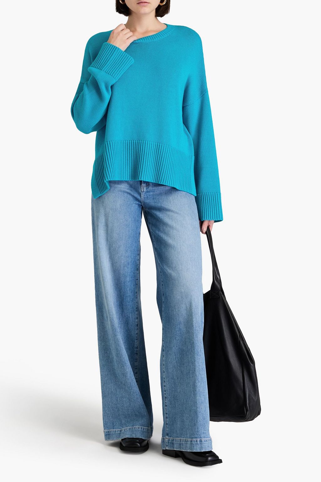 COTTON BY AUTUMN CASHMERE كنزة رياضية من القطن
