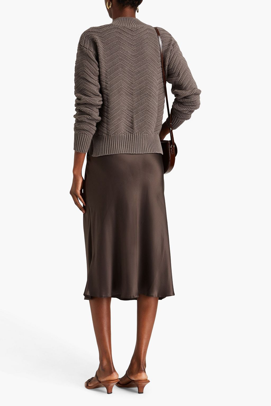 COTTON BY AUTUMN CASHMERE كنزة رياضية بياقة عالية من القطن