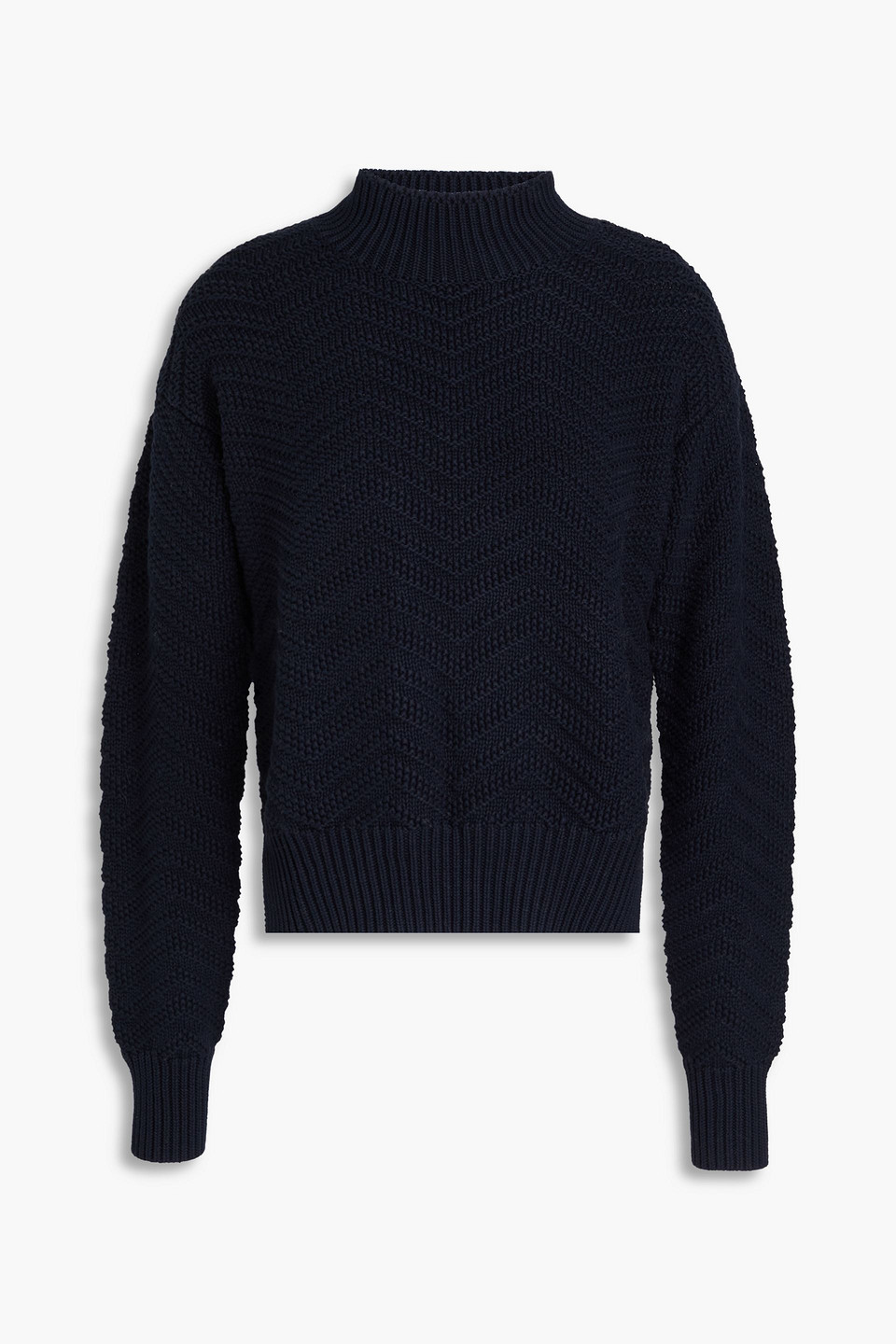COTTON BY AUTUMN CASHMERE - Cotton turtleneck sweater - Blue - XS