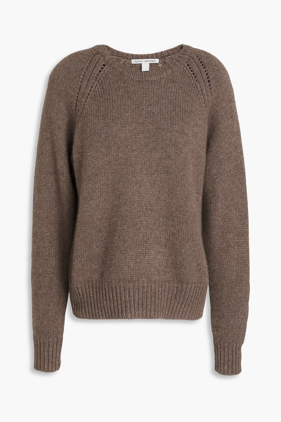 Autumn Cashmere Knitted Sweater In Taupe