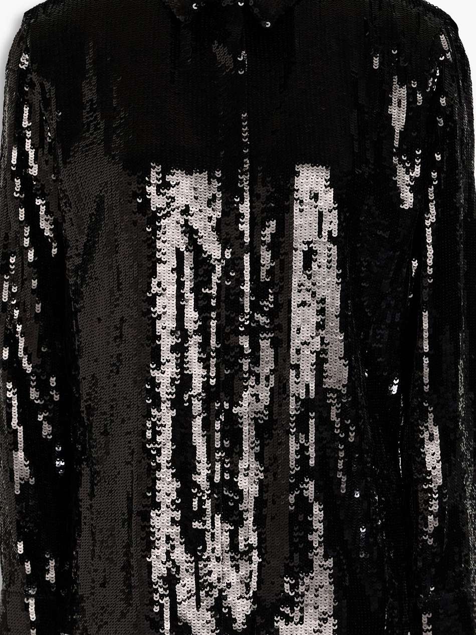 sequined satin blouse