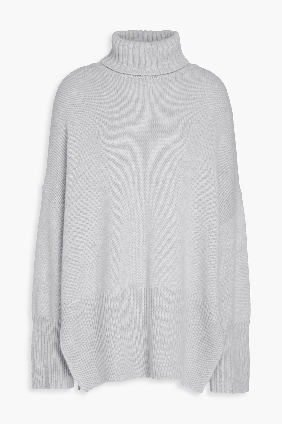 Autumn Cashmere - Oversized knitted turtleneck sweater - Gray - S