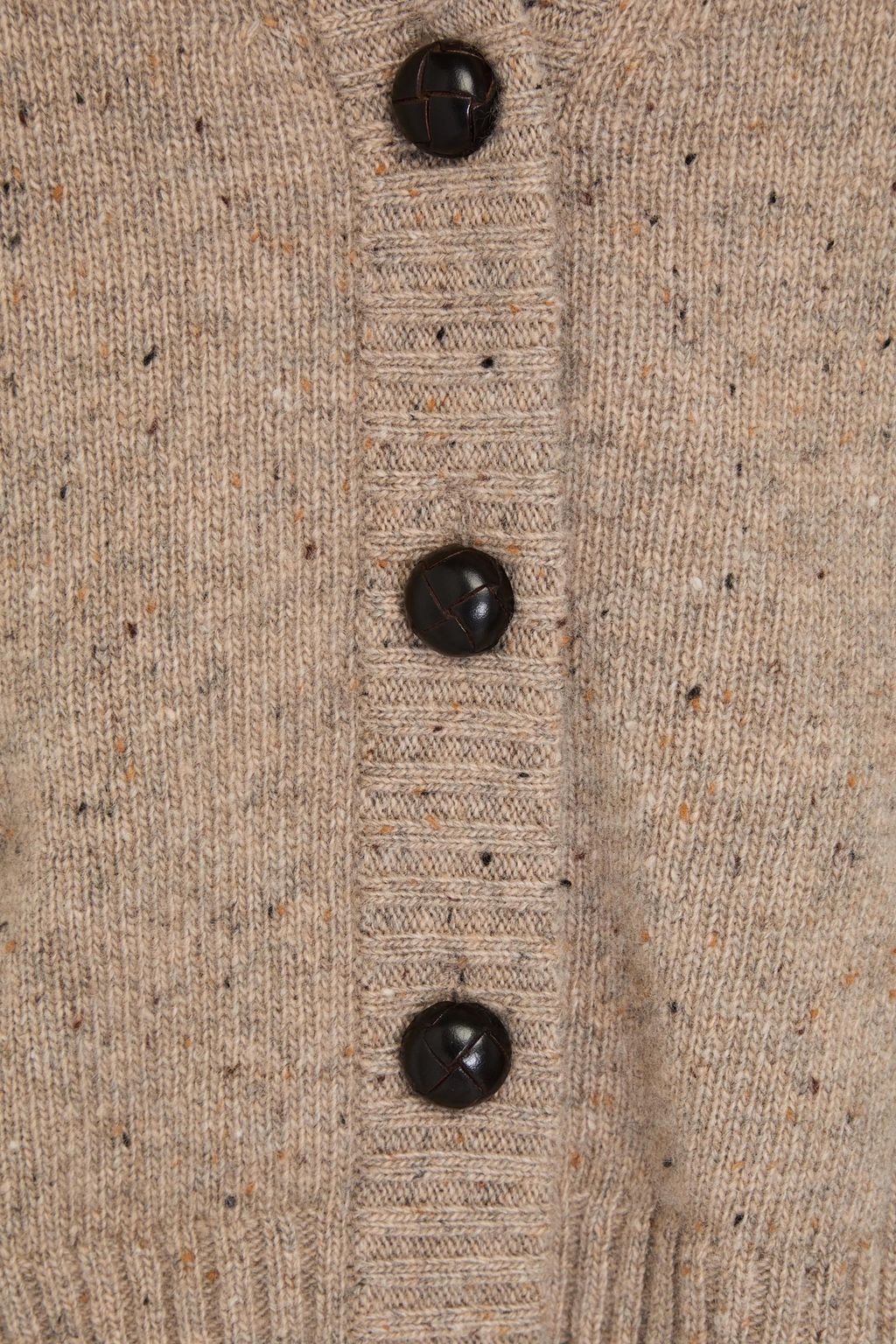 AUTUMN CASHMERE كارديغان من الكشمير وقماش الدونيغال بتصميم مضلّع