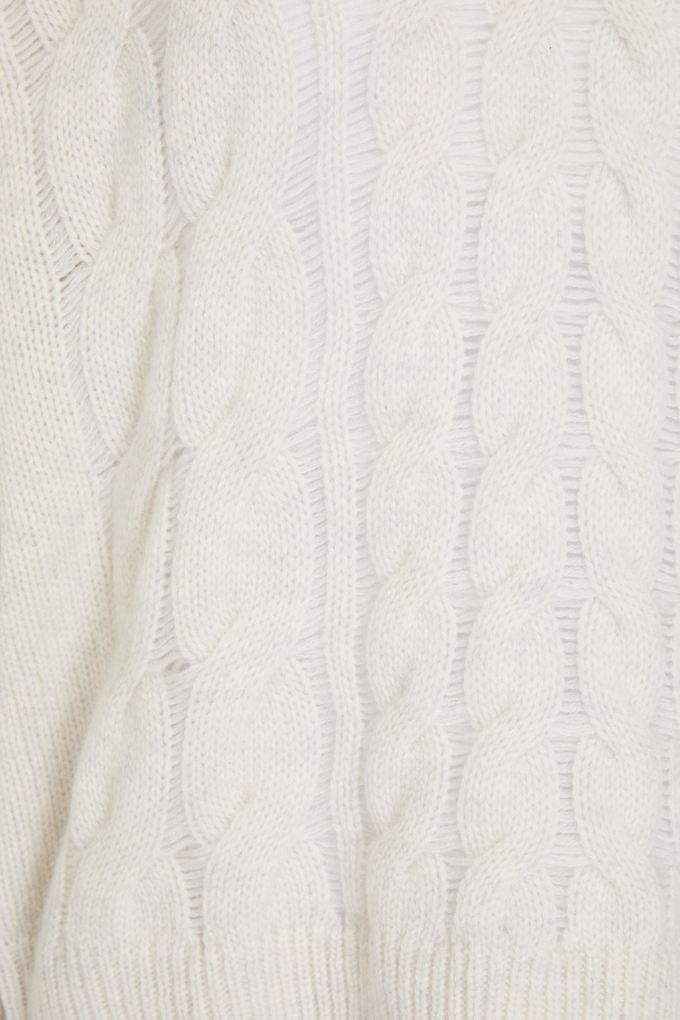 Autumn Cashmere Cable-knit Cashmere Sweater In Off-white