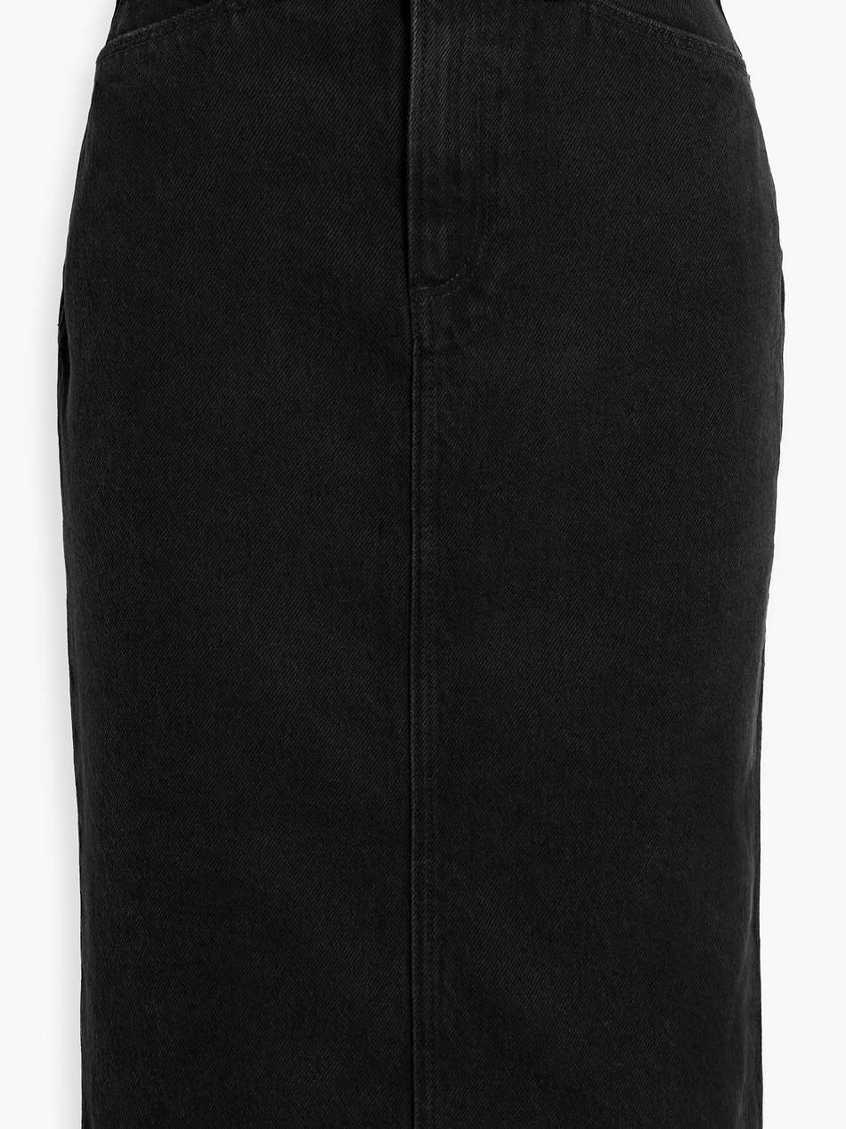 siren denim midi skirt