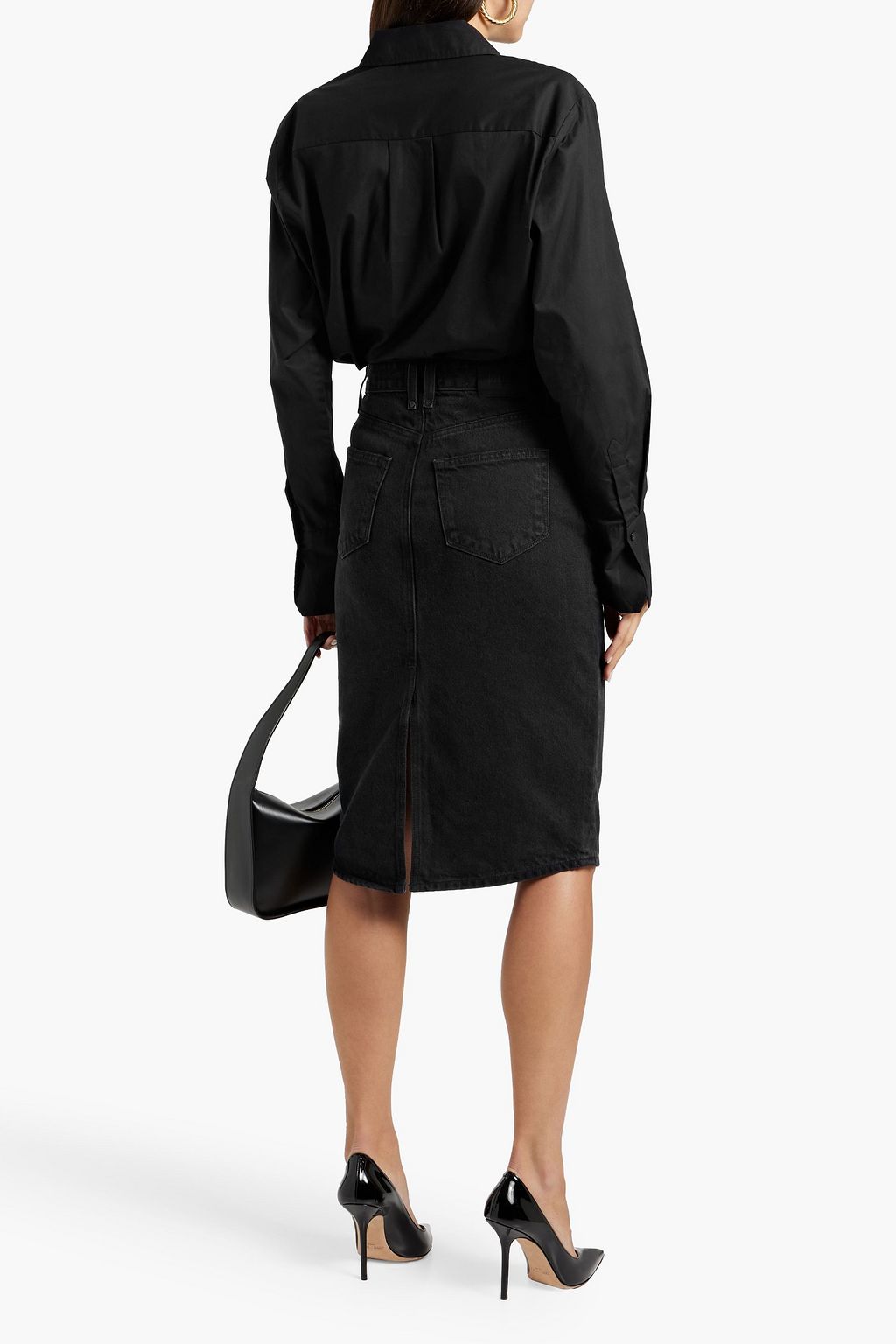 PAIGE Clemence cotton-poplin shirt