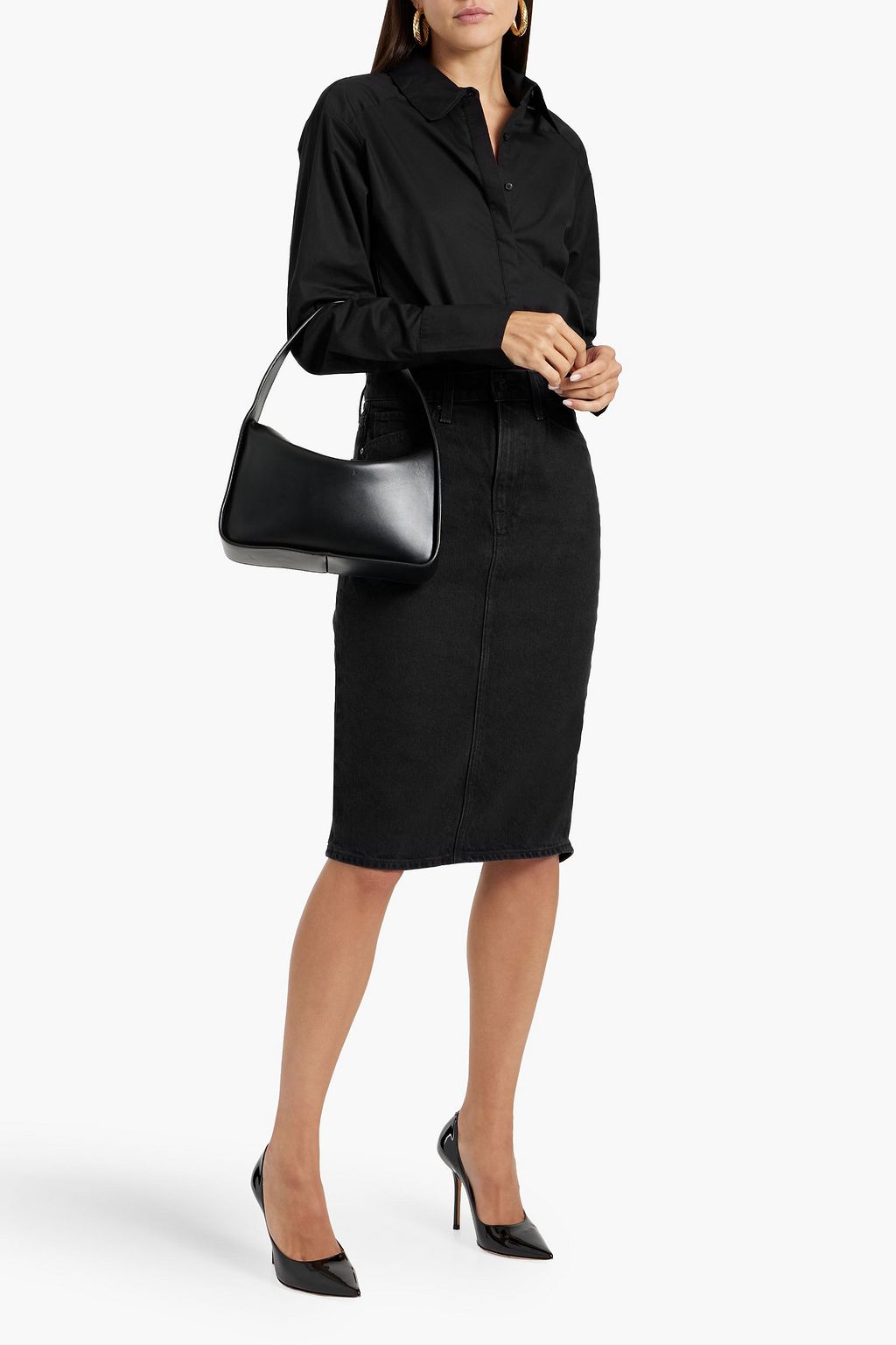 PAIGE Clemence cotton-poplin shirt