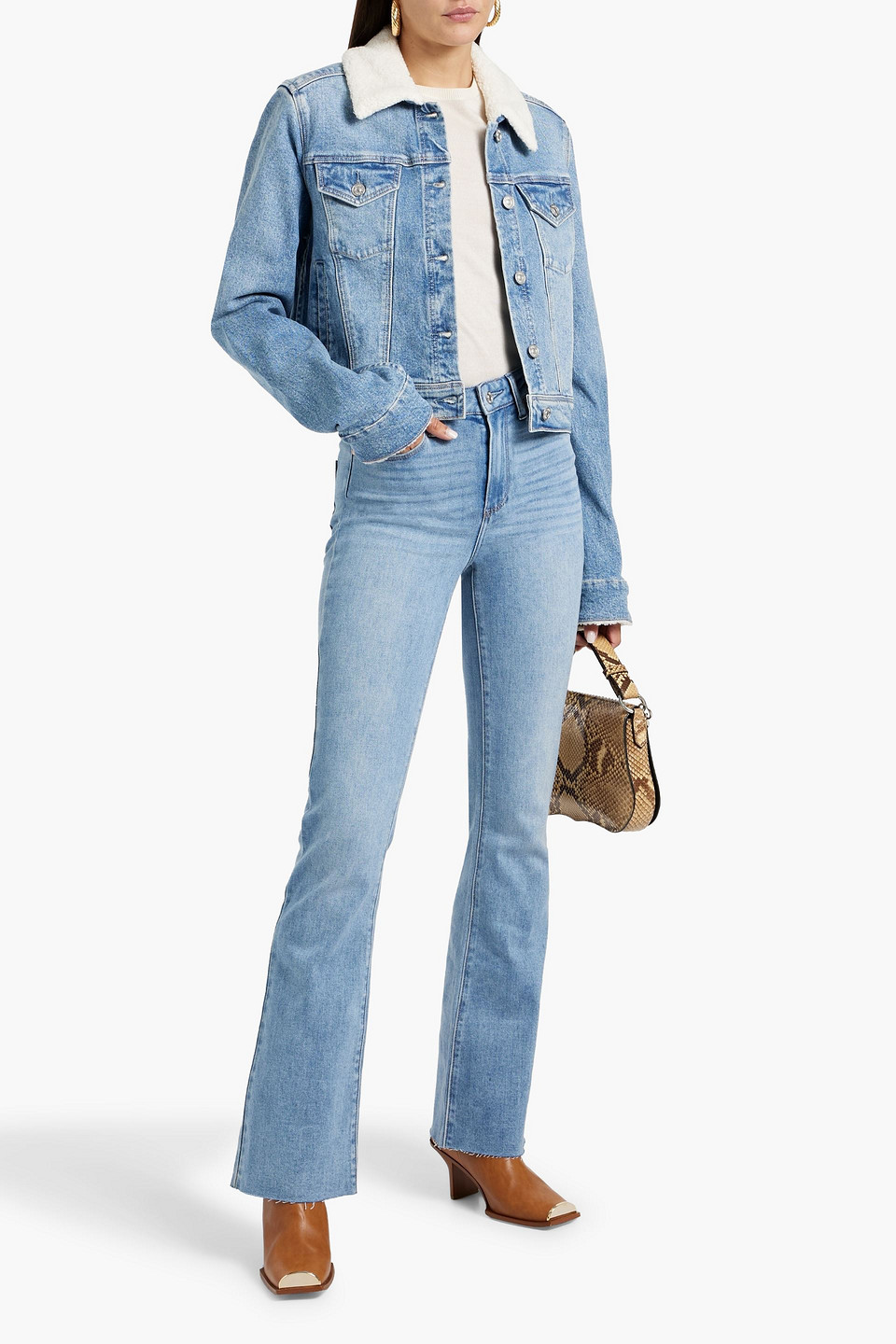 PAIGE LAUREL CANYON HIGH-RISE FLARED JEANS