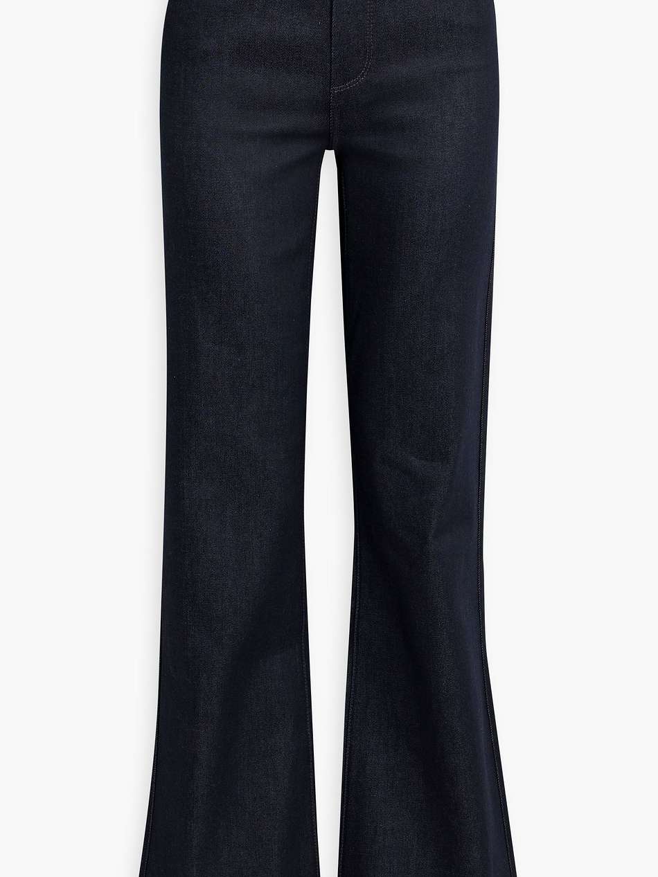 high-rise flared jeans