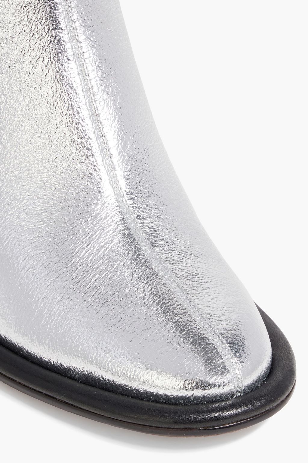3.1 PHILLIP LIM Naomi metallic textured-leather ankle boots