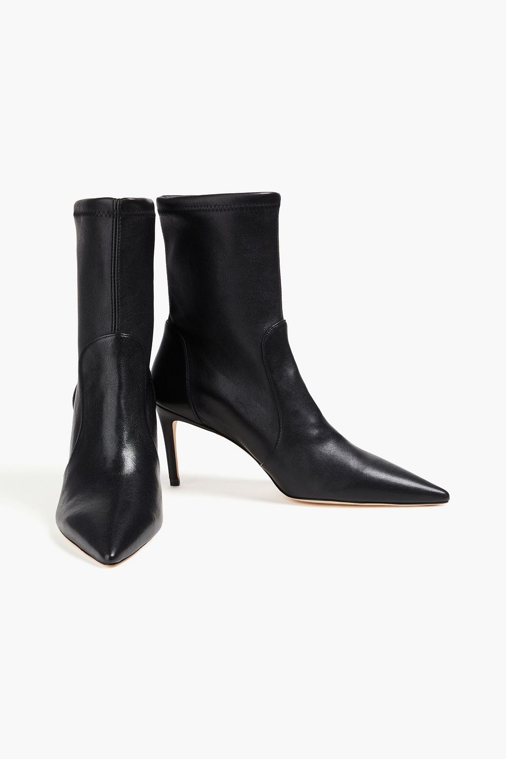STUART WEITZMAN جزمة "ستيوارت 75" على شكل جوارب من الجلد